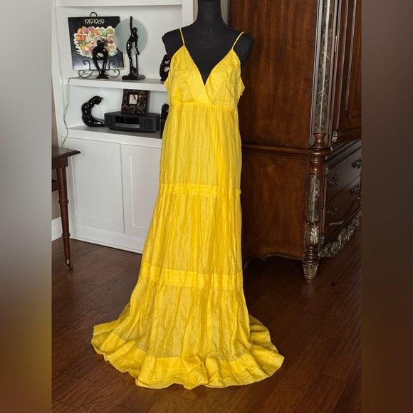 Banana Republic Boho Moon Yellow‎ Maxi - Picture 2 of 11